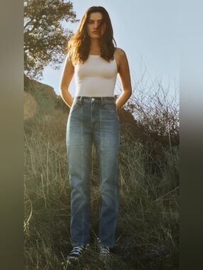 Reformation Kealy Carpenter High Rise Relaxed Jeans Size 25